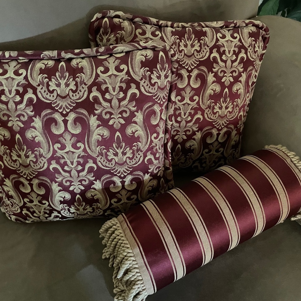 3 custom made jcpenny decorative pillows
